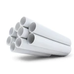 مواسير بلاستيك UPVC ضغط 13.8 بار مقاس 1 1/2 إنش سمك 2.29 مم لون أبيض
