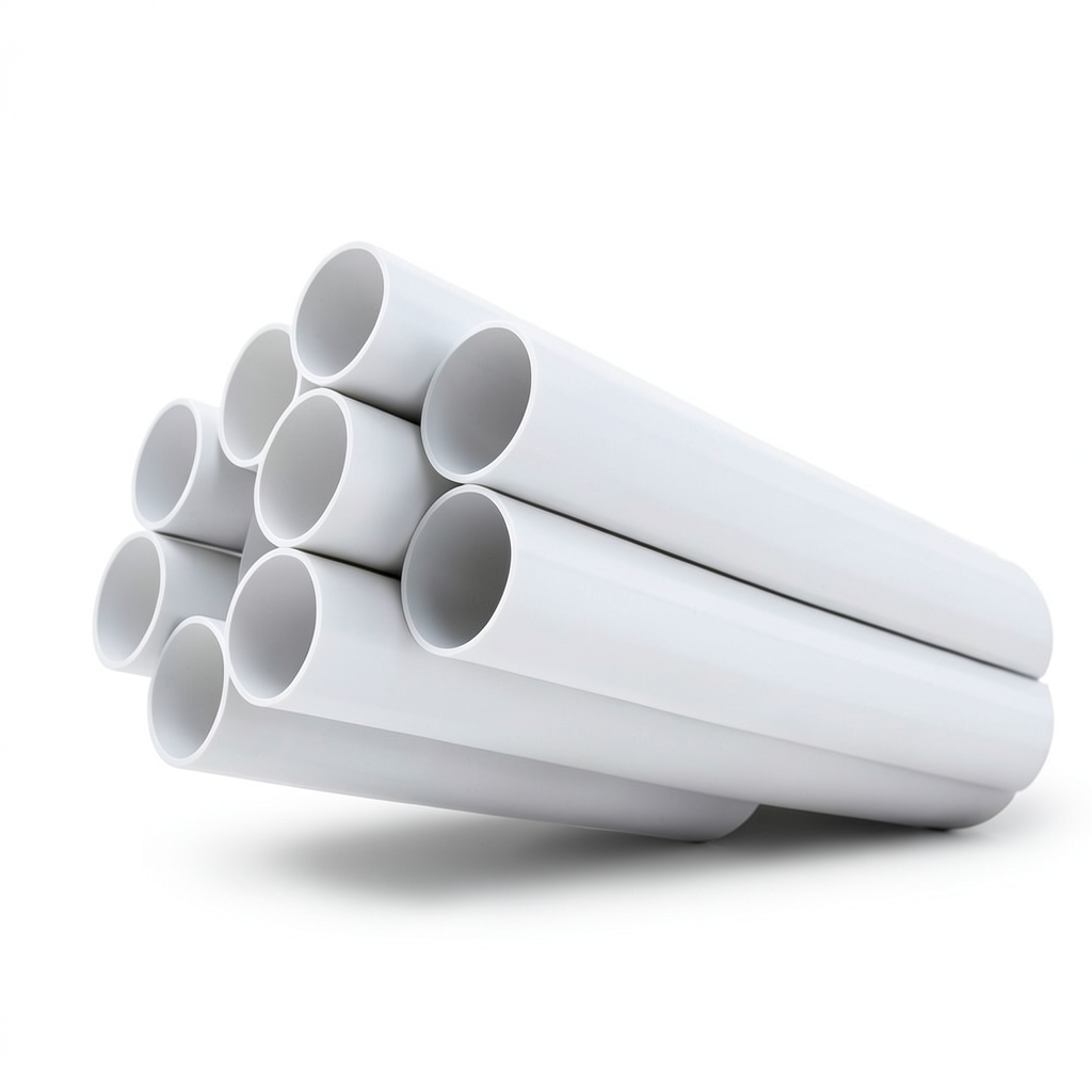 UPVC Plastic Pipe Nominal Pressure 13.8 Bar Size 1 1/2 inch Thickness 2.29 mm White