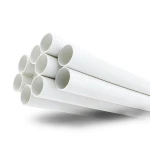 انابيب بلاستيك UPVC مقاس 3 إنش سمك 4.24 مم لون أبيض ضغط 13.8 بار