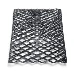Hot Rolled Black Steel Expanded Metal Mesh Thickness 3.8 mm Width 2.44 m Length 1 m