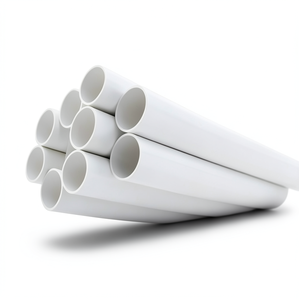 UPVC Plastic Pipe Nominal Pressure 13.8 Bar Size 4 inch Thickness 5.44 mm White