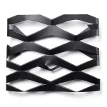 Hot Rolled Black Steel Expanded Metal Mesh Thickness 3.8 mm Width 2.44 m Length 2 m