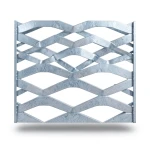 Galvanized Steel Expanded Metal Mesh Thickness 3 mm Width 2.44 M Length 1 M