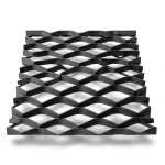 Hot Rolled Black Steel Expanded Metal Mesh Thickness 3.8 mm Width 2.44 m Length 4 m