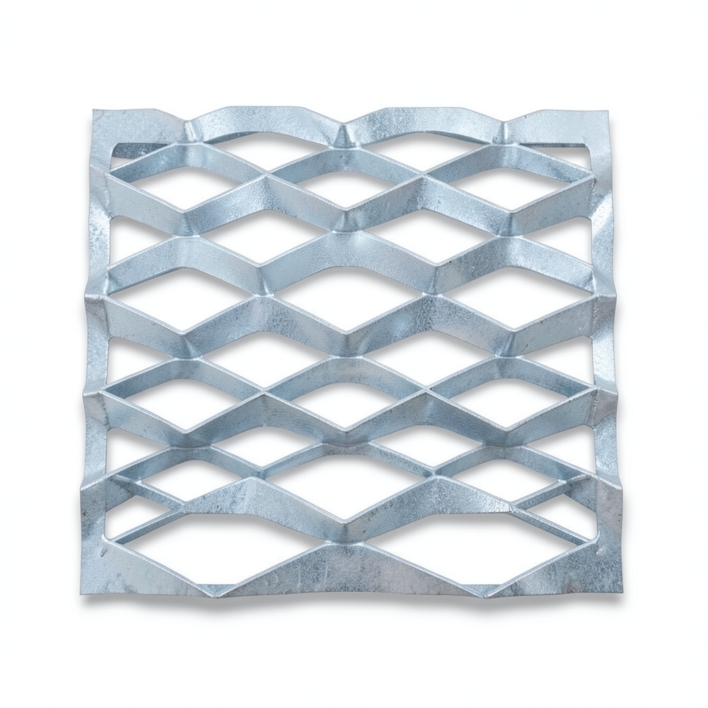 Galvanized Steel Expanded Metal Mesh Thickness 3 mm Width 2.44 M Length 5 M