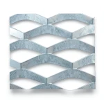 Galvanized Steel Expanded Metal Mesh Thickness 3.8 mm Width 2.44 m Length 2 m