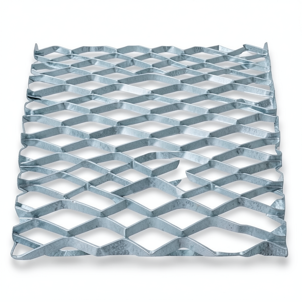 Galvanized Steel Expanded Metal Mesh Thickness 3.8 mm Width 2.44 m Length 3 m