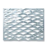 Galvanized Steel Expanded Metal Mesh Thickness 3.8 mm Width 2.44 M Length 1 M