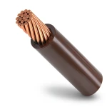سلك كهرباء مجدول 70 ملم موصل نحاس 450/750 فولت معزول PVC لون بني