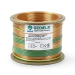 10mm2 Stranded Copper Earthing Wire 450/750 Voltage, Green/Yellow | Jeddah Cables Company