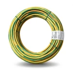 6mm Stranded Copper Earthing Electric Wire 450/750V, Yellow/Green | Jeddah Cables Company