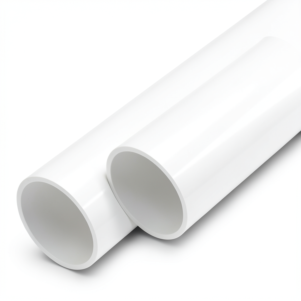 UPVC Pipes Nominal Pressure 21.7 Bar Size 1 1/2 Inch Thickness 3.6 mm White