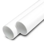أنابيب UPVC ضغط اسمي 21.7 بار مقاس 2 إنش سمك 4.5 مم لون أبيض