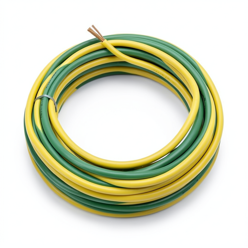 70mm2 Stranded Copper Earthing Electric Wire 450/750V, Yellow/Green | Jeddah Cables Company