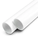 مواسير UPVC ضغط اسمي 6 بار مقاس 6 إنش سمك 4.5 مم لون أبيض
