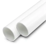 مواسير UPVC مقاس 1/2 1 إنش سمك 1.8 مم لون أبيض