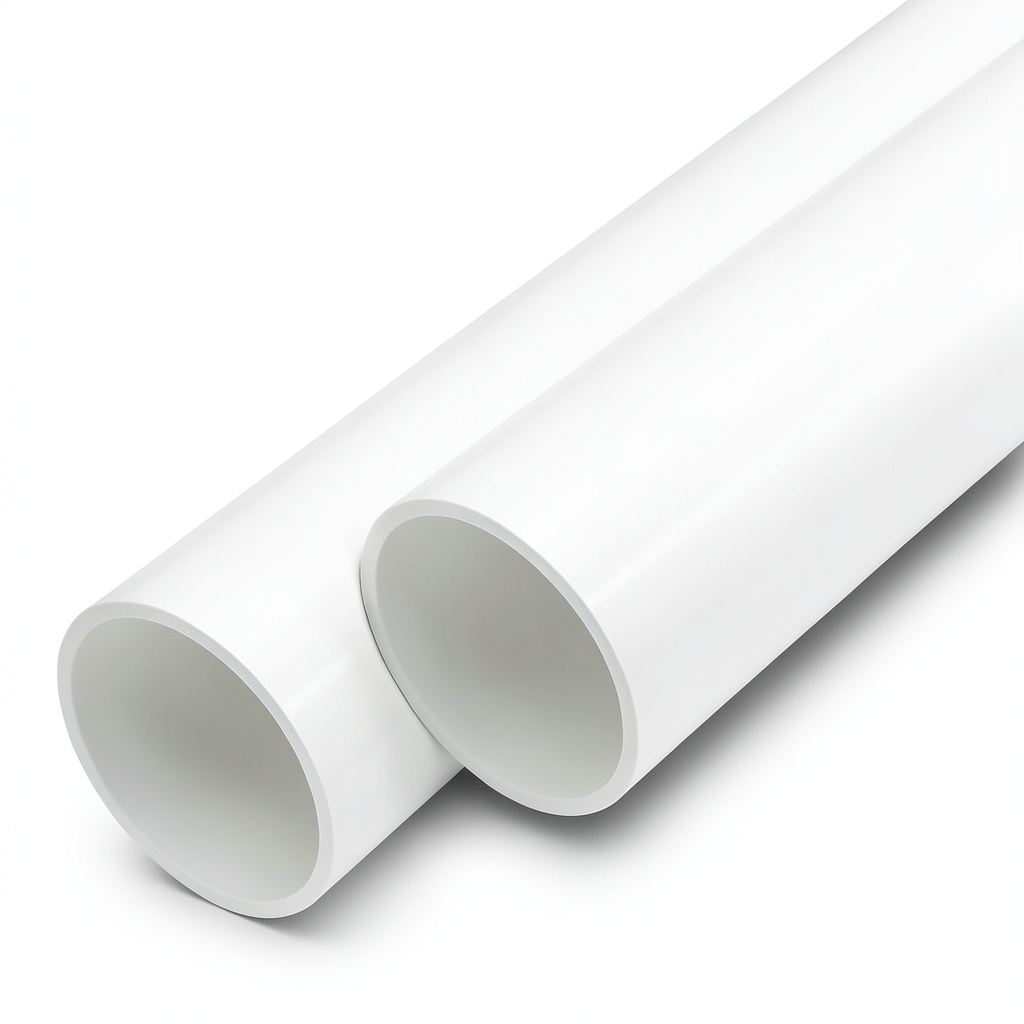 مواسير UPVC مقاس 1/2 1 إنش سمك 1.8 مم لون أبيض
