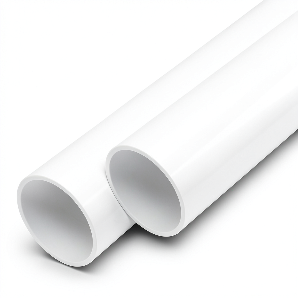 مواسير UPVC مقاس 4 إنش سمك 2.3 مم لون أبيض