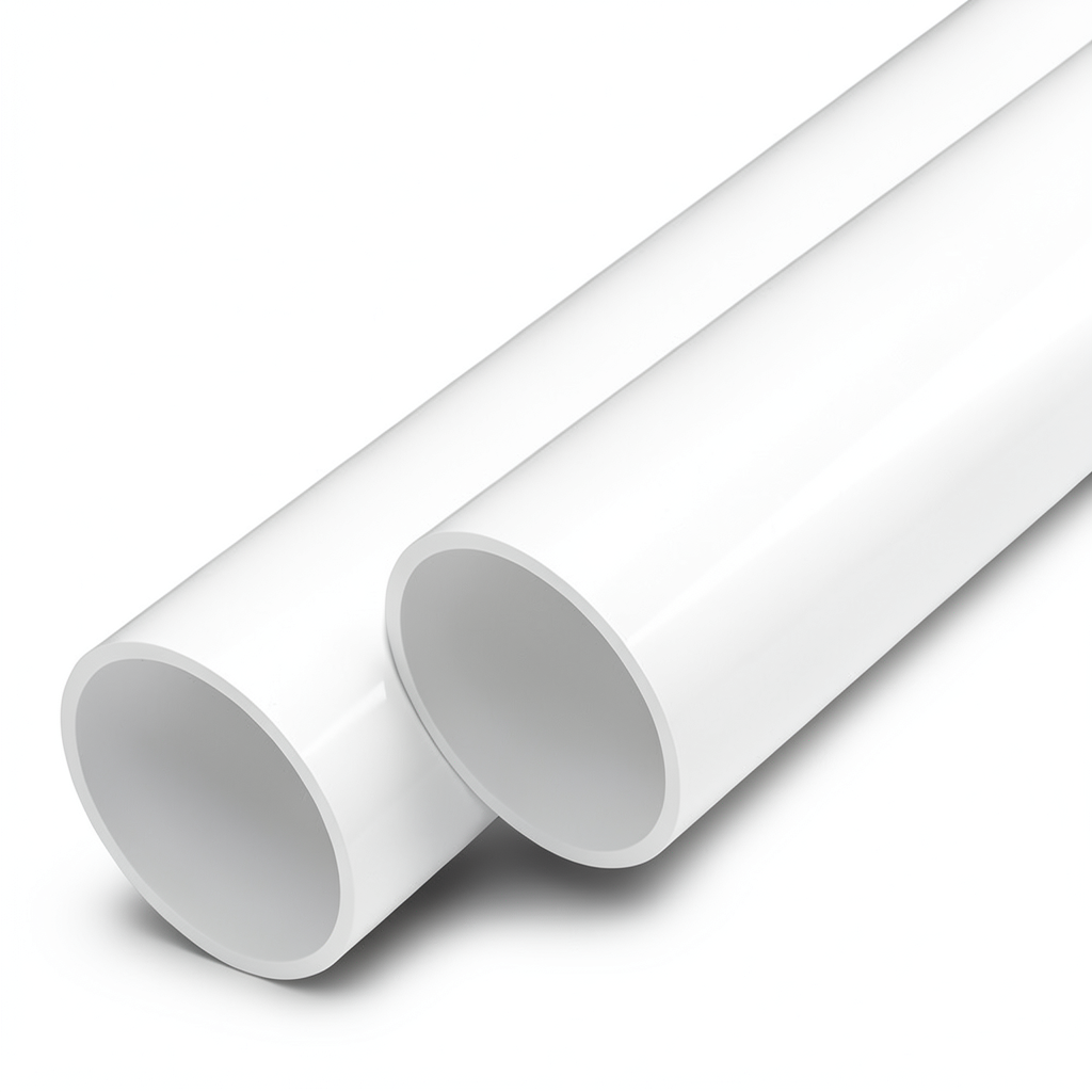 مواسير UPVC مقاس 6 إنش سمك 3.1 مم لون أبيض