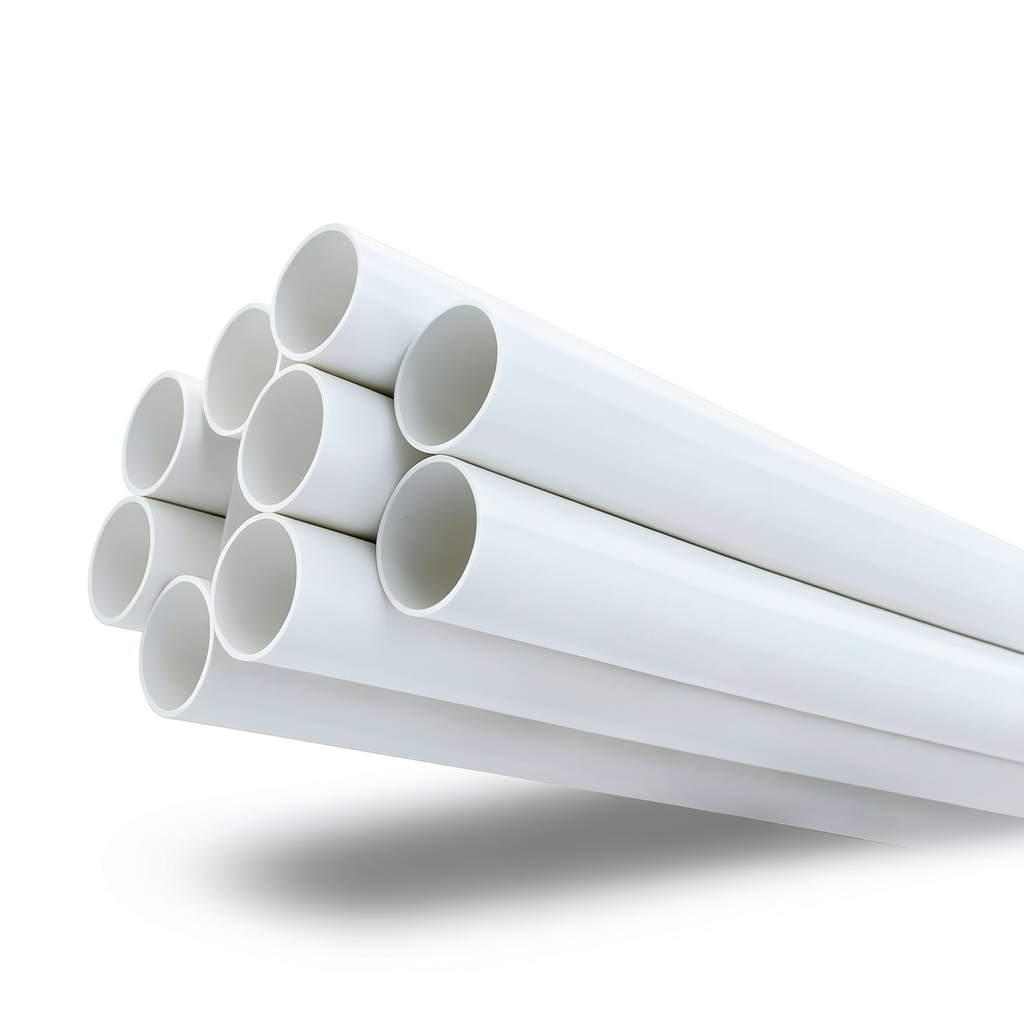 مواسير UPVC ضغط 17.2 بار مقاس 3 إنش سمك 5.23 مم لون أبيض