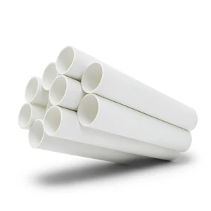 مواسير UPVC مقاس 4 إنش سمك 6.73 مم ضغط 17.2 بار لون أبيض