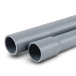 مواسير UPVC ضغط اسمي 2 بار قطر خارجي 110 مم سمك 1.80 مم لون رمادي