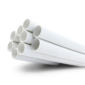 انابيب UPVC ضغط اسمي 17.2 بار مقاس 8 إنش سمك 12.9 مم لون أبيض