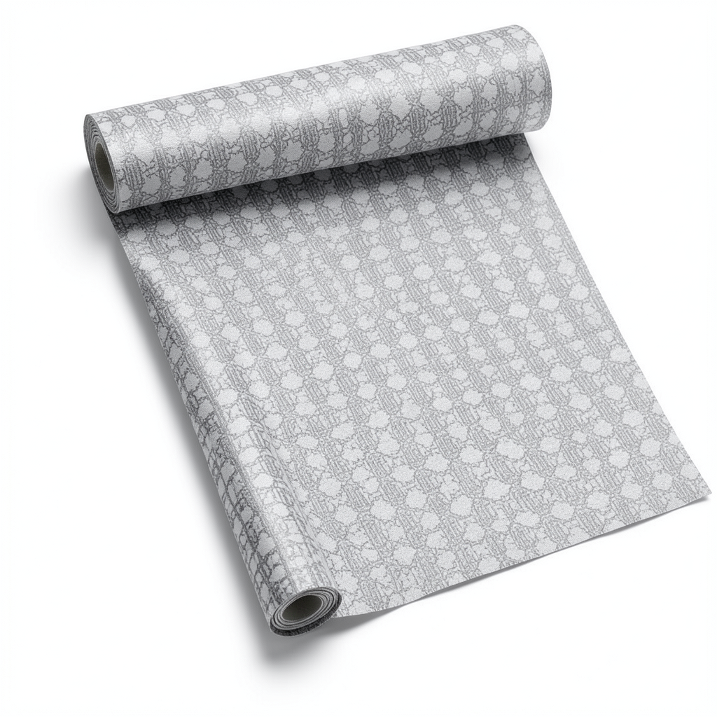 Italian Wallpaper Patterned Design Gray Color, Size 10m x 0.70m, Model rc17113
