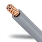 سلك مجدول نحاس 1.5mm، 450/750 فولت، عزل PVC رمادي