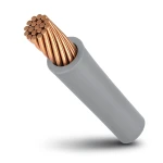 لفة سلك كهرباء مجدول نحاس 6mm، 450/750 فولت، معزول PVC رمادي