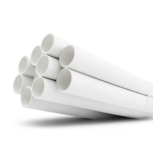 مواسير UPVC ضغط 21.7 بار مقاس 3 إنش سمك 6.58 مم لون أبيض
