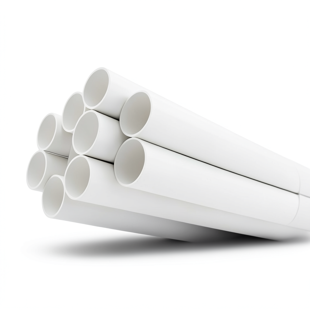 مواسير UPVC ضغط 21.7 بار مقاس 3 إنش سمك 6.58 مم لون أبيض