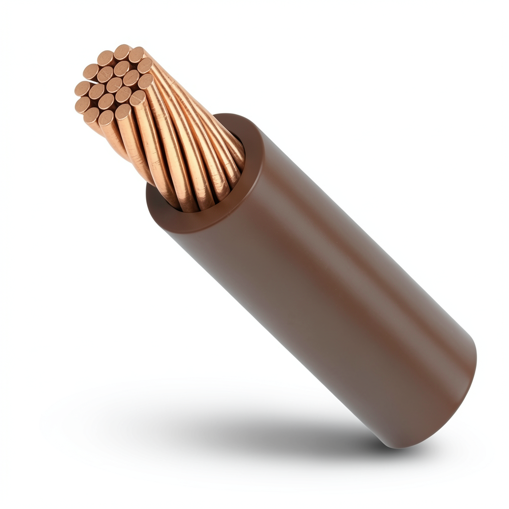 35mm Stranded Electrical Wire Copper Conductor 450/750V PVC Insulated Brown