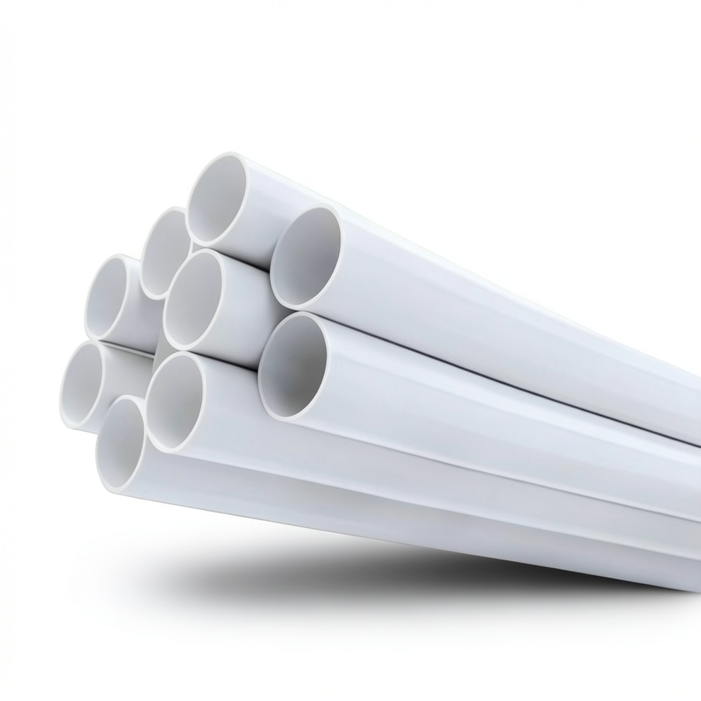 مواسير UPVC ضغط 21.7 بار مقاس 4 إنش سمك 8.46 مم لون أبيض
