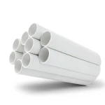 مواسير بلاستيك UPVC ضغط 17.2 بار مقاس 1 إنش سمك 1.96 مم لون أبيض