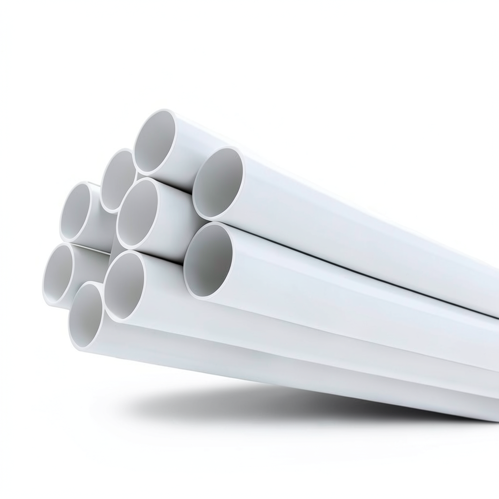انابيب UPVC ضغط 21.7 بار مقاس 6 إنش سمك 12.47 مم لون أبيض