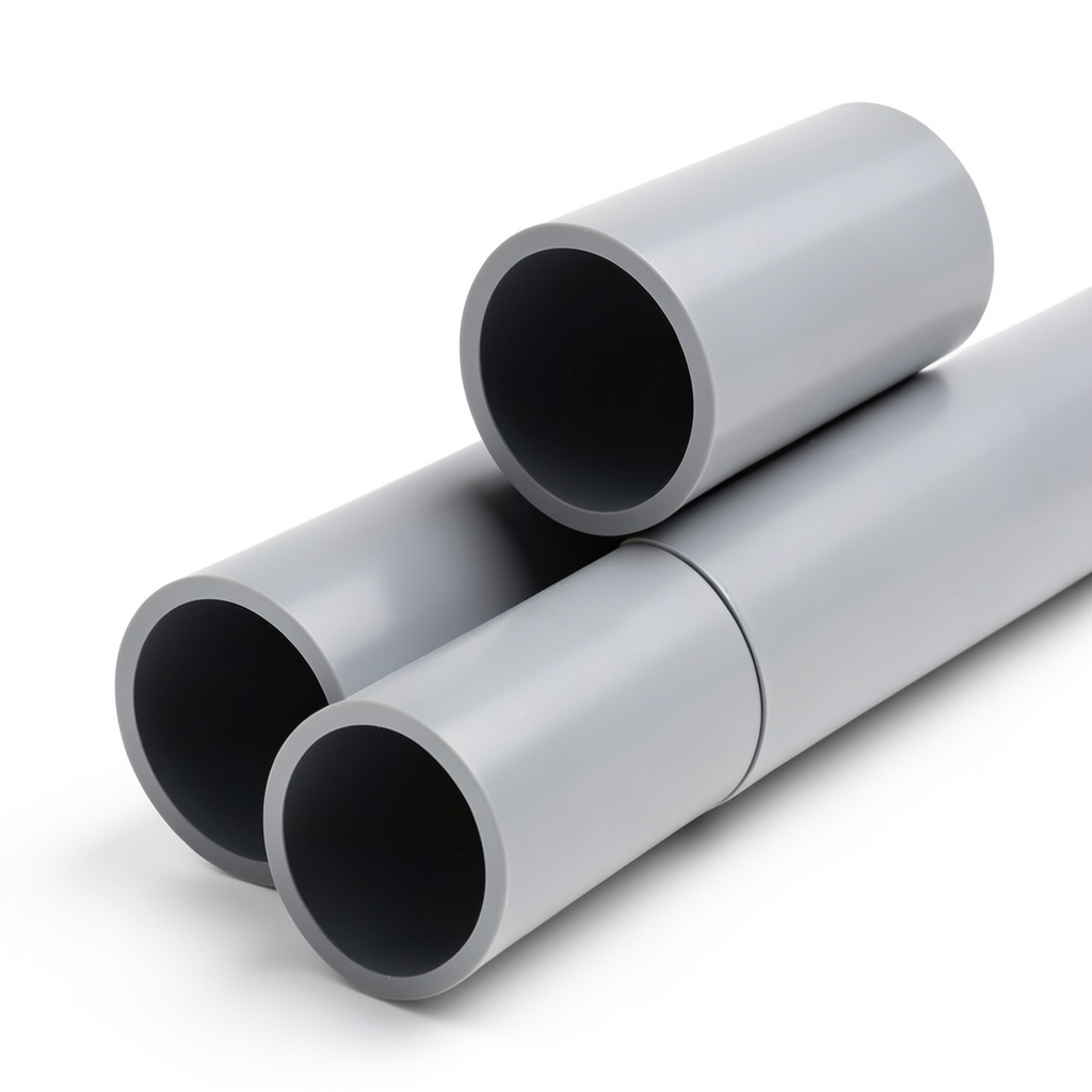 UPVC Pipe Aqtar Najd Class 4 Outside Diameter 200 mm Thickness 9.6 mm Gray