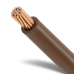 95mm2 Stranded Copper Electric Wire, 450/750V PVC Insulation, Brown
