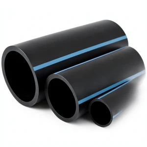 أنابيب HDPE الوطني ضغط 10 بار قطر خارجي 225 مم سمك 8.6 مم لون أسود
