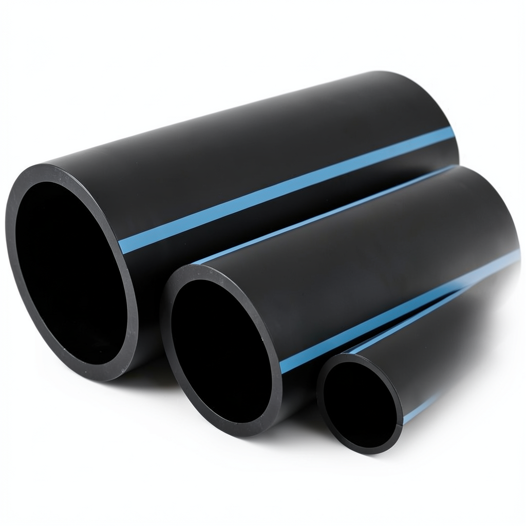 NPF HDPE Pipes Nominal Pressure 10 Bar Outside Diameter 225 mm Thickness 8.6 mm Black