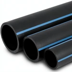 أنابيب HDPE الوطني ضغط 10 بار قطر خارجي 280 مم سمك 10.7 مم لون أسود