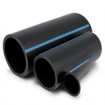 مواسير HDPE الوطني لشبكات المياه ضغط 10 بار قطر خارجي 90 مم سمك 4.3 مم لون اسود