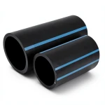 أنابيب HDPE الوطني لشبكات المياه ضغط 10 بار قطر خارجي 355 مم سمك 13.6 مم لون اسود