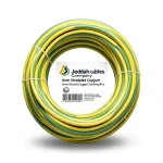 6mm Stranded Copper Earthing Electric Wire 450/750V, Yellow/Green | Jeddah Cables Company