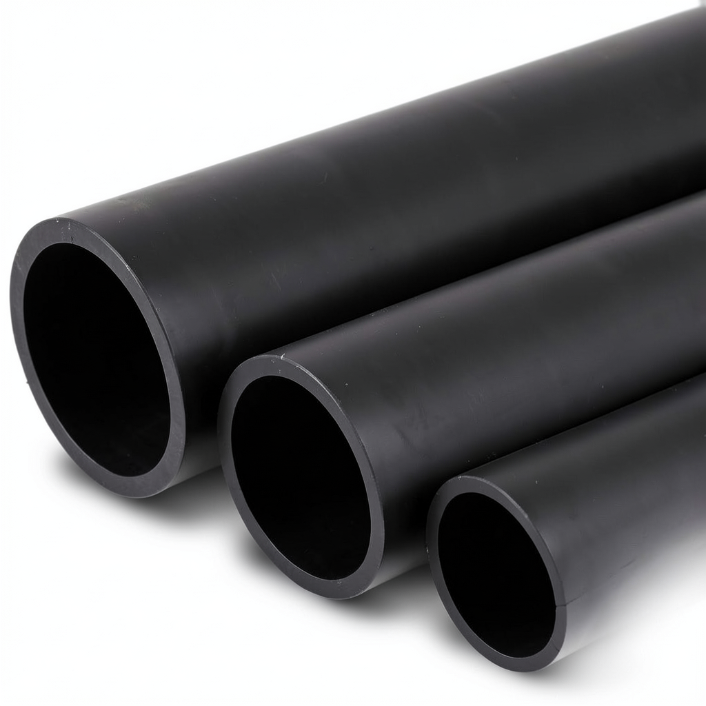 أنابيب HDPE الوطني ضغط 10 بار قطر خارجي 400 مم سمك 15.3 مم لون أسود
