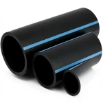 أنابيب HDPE الوطني ضغط 12.5 بار قطر خارجي 110 مم سمك 5.3 مم أسود