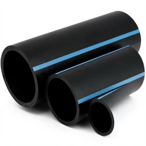 أنابيب HDPE الوطني ضغط 12.5 بار قطر خارجي 110 مم سمك 5.3 مم أسود