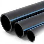 مواسير HDPE الوطني لشبكات المياه ضغط 8 بار قطر خارجي 40 مم سمك 1.6 مم لون أسود