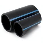 أنابيب HDPE الوطني لشبكات المياه ضغط 8 بار قطر خارجي 75 مم سمك 2.9 مم لون أسود