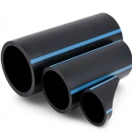 أنابيب HDPE لشبكات المياه ضغط 8 بار قطر خارجي 90 مم سمك 3.5 مم لون أسود